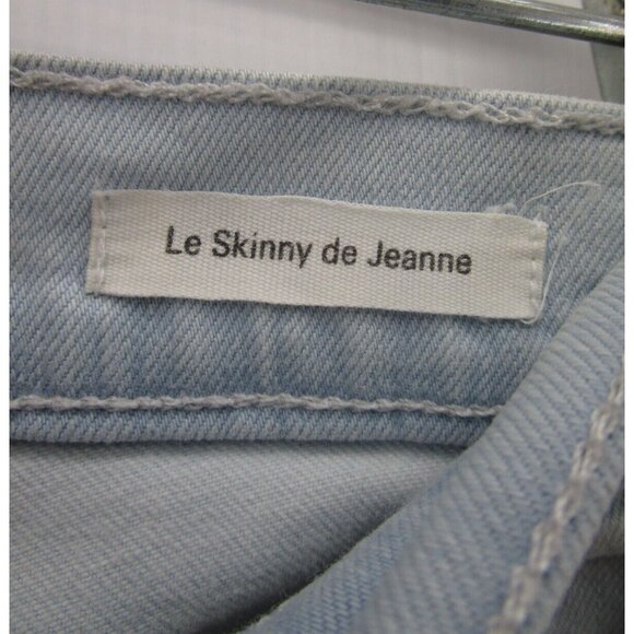 Frame Jeans 28 Le Skinny De Jeanne Denim Stretch Pants Light Wash - Picture 8 of 11
